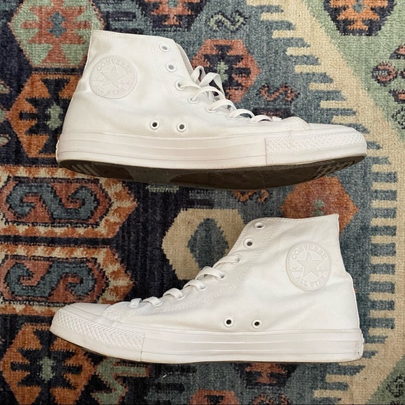 Converse All Star Pure White High Top Sneakers